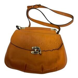 Patricia Nash Veneto Tan Tooled Leather Floral Crossbody Bag Purse And Wallet